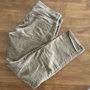 J Crew 484 Fit Corduroy Pants 32 x 30 Tan